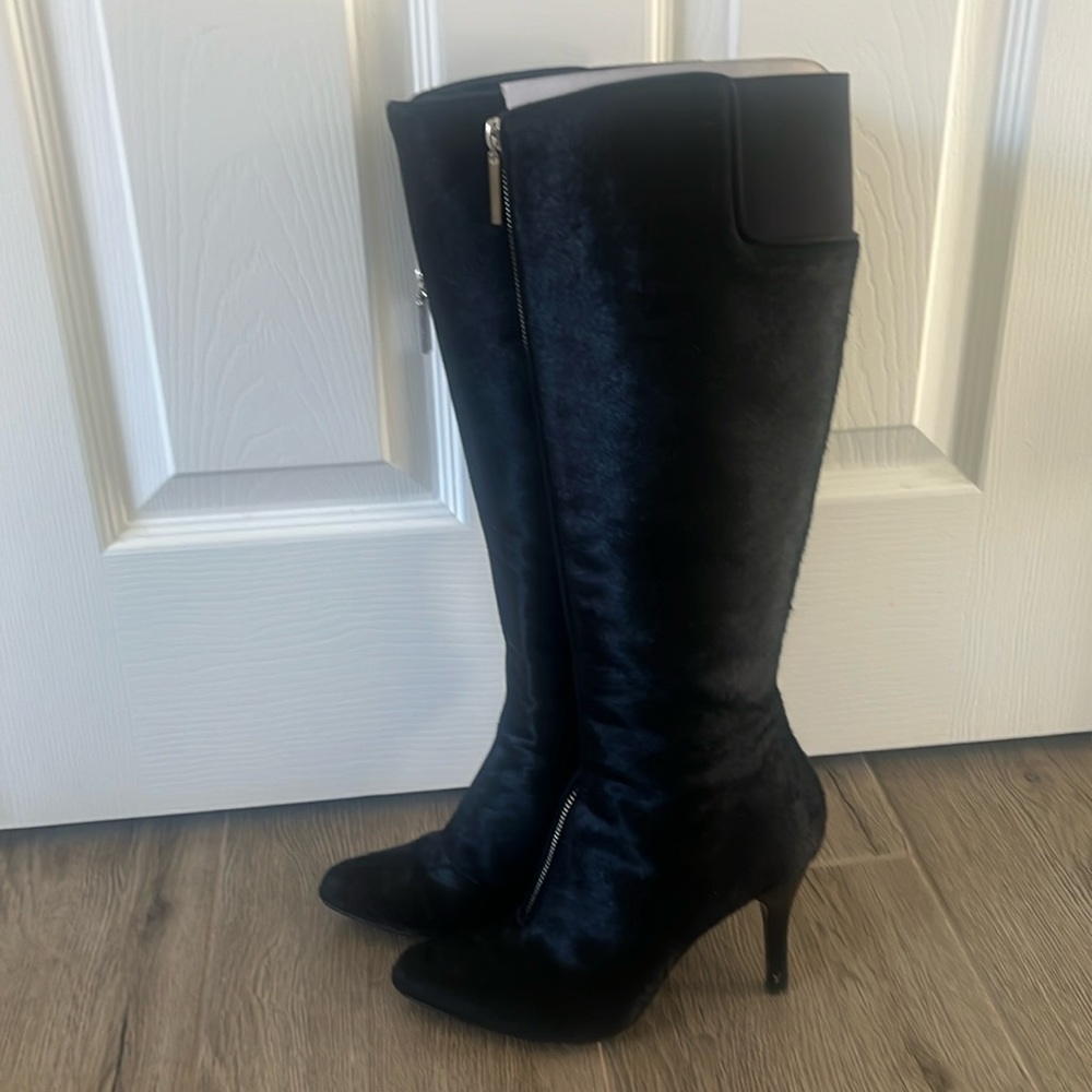 Louis Vuitton Knee-High Pony Hair Boots